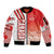 Canada Football Sleeve Zip Bomber Jacket Canucks Soccer - Road To Champion
