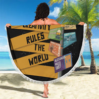 Black Creativity Rules The World Beach Blanket African Creativity - Wonder Print Shop
