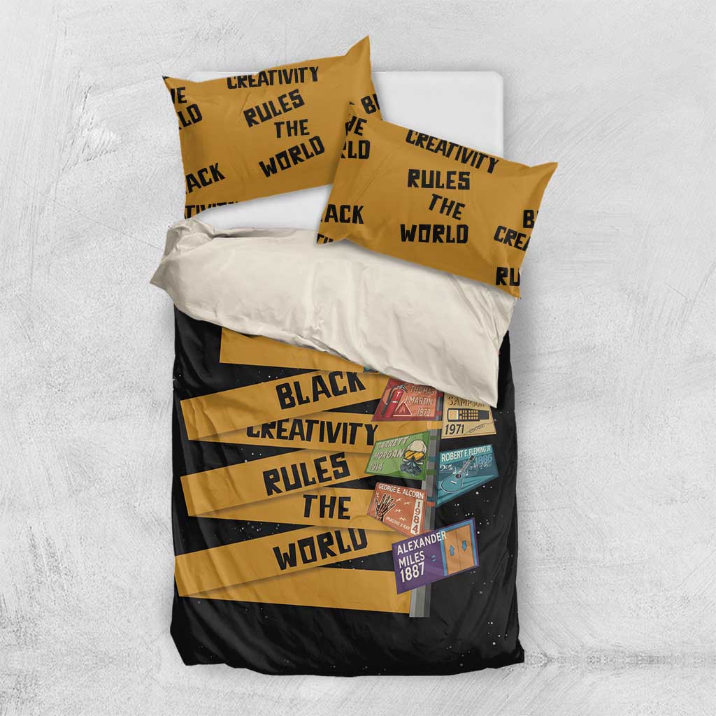 Black Creativity Rules The World Bedding Set African Creativity - Wonder Print Shop