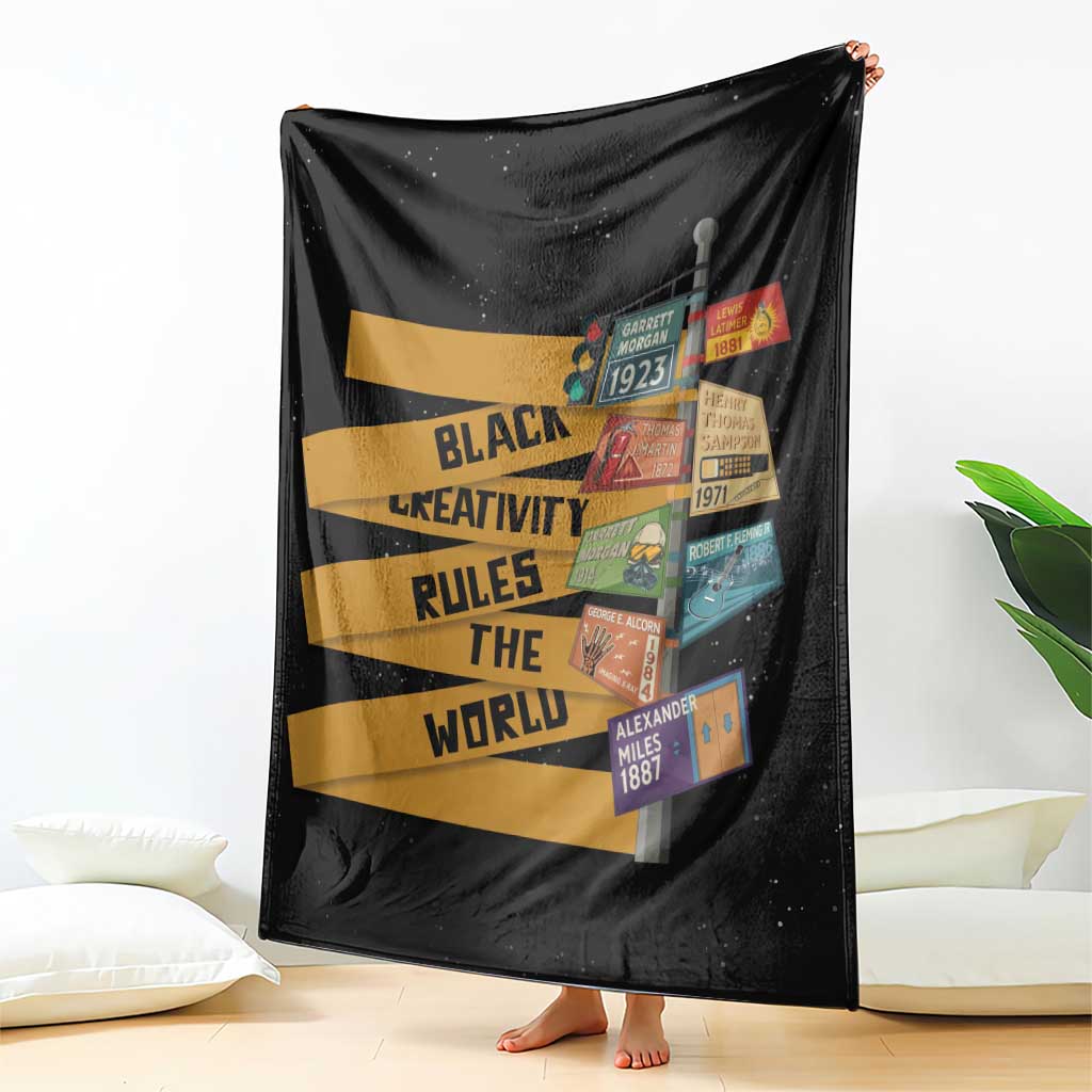 Black Creativity Rules The World Blanket African Creativity