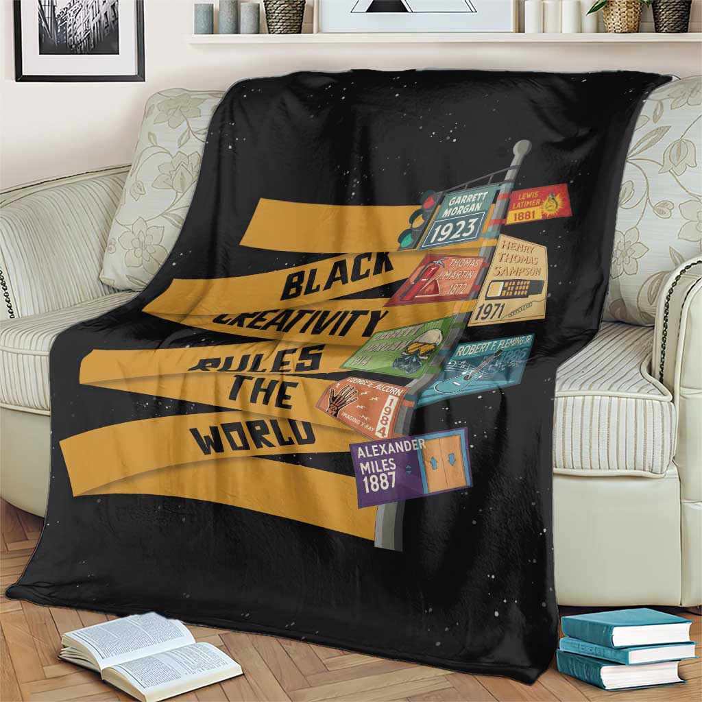 Black Creativity Rules The World Blanket African Creativity