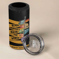 Black Creativity Rules The World 4 in 1 Can Cooler Tumbler African Creativity - Wonder Print Shop