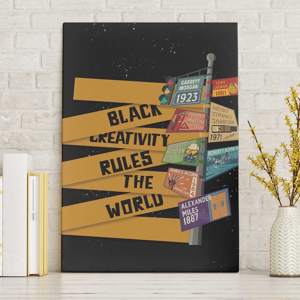 Black Creativity Rules The World Canvas Wall Art African Creativity - Wonder Print Shop