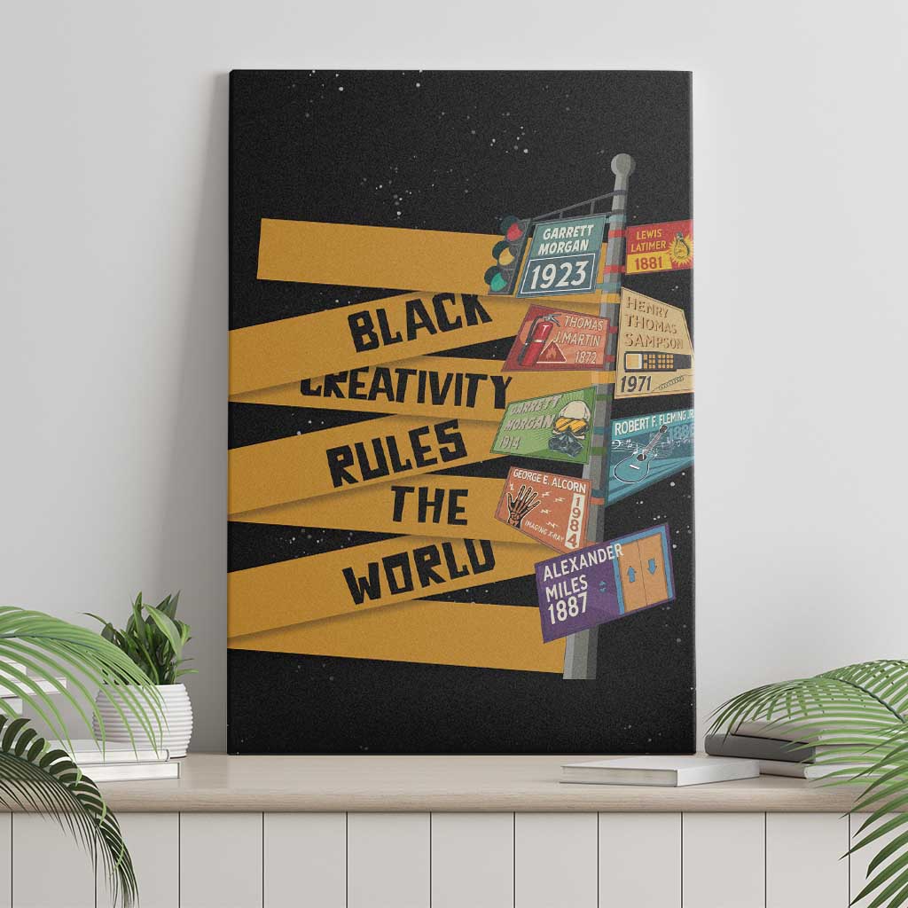 Black Creativity Rules The World Canvas Wall Art African Creativity - Wonder Print Shop
