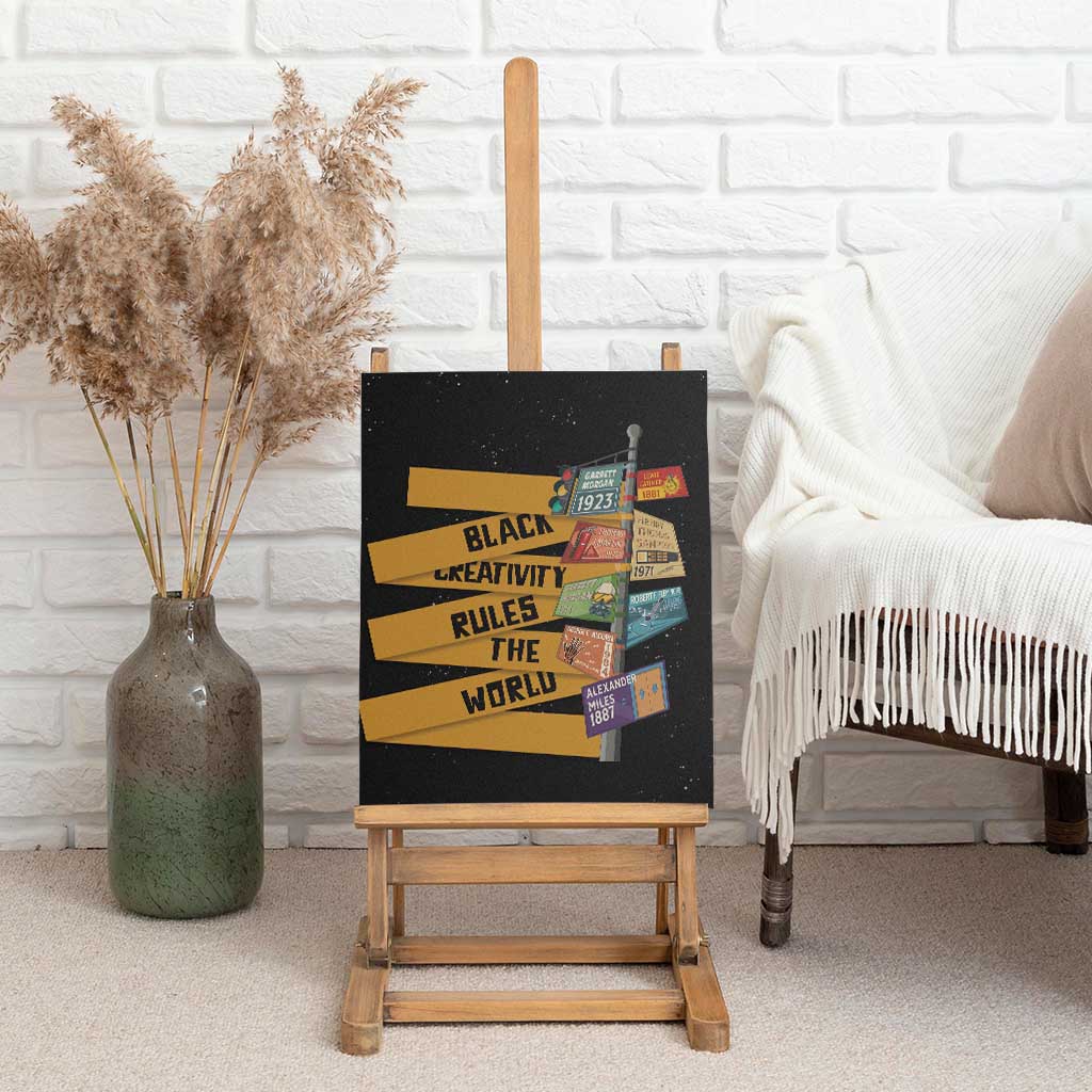 Black Creativity Rules The World Canvas Wall Art African Creativity - Wonder Print Shop