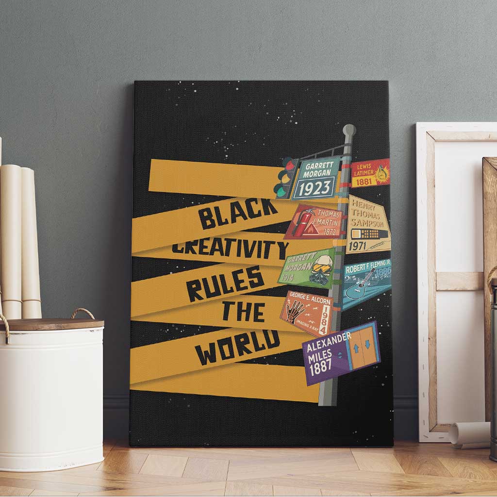 Black Creativity Rules The World Canvas Wall Art African Creativity - Wonder Print Shop
