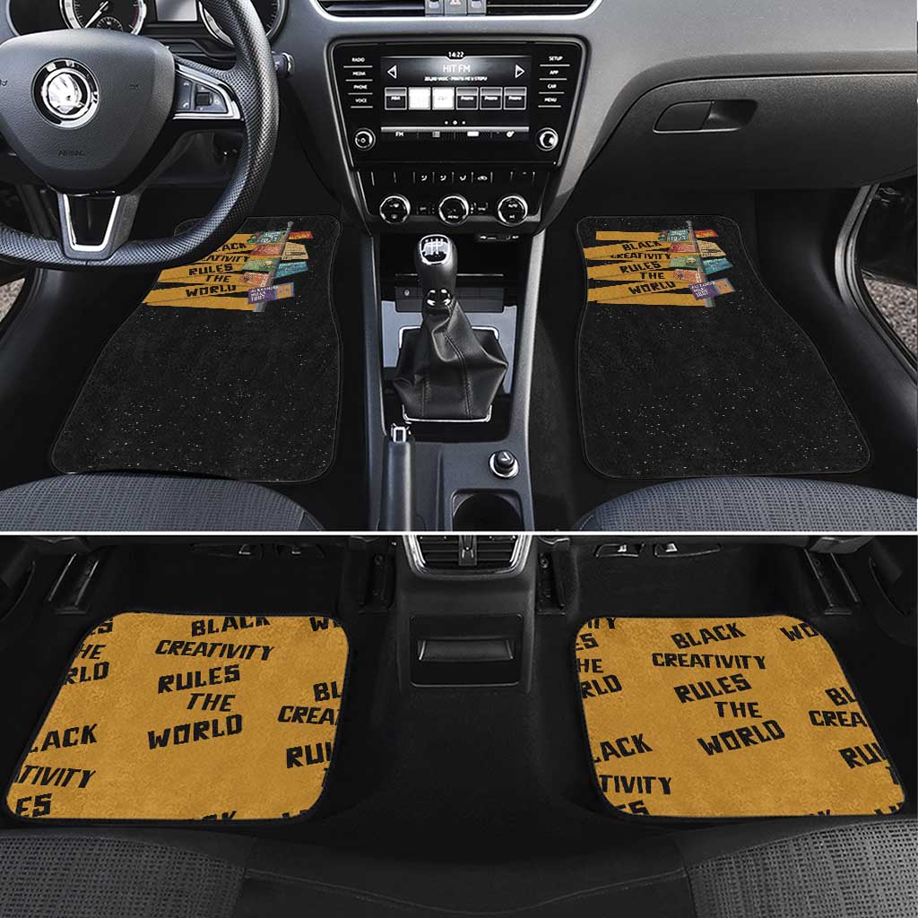 Black Creativity Rules The World Car Mats African Creativity - Wonder Print Shop