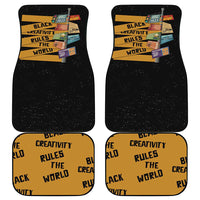Black Creativity Rules The World Car Mats African Creativity - Wonder Print Shop