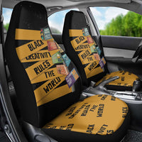 Black Creativity Rules The World Car Seat Cover African Creativity - Wonder Print Shop