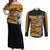 Black Creativity Rules The World Couples Matching Off Shoulder Maxi Dress and Long Sleeve Button Shirt African Creativity - Wonder Print Shop