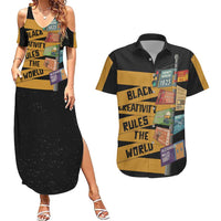 Black Creativity Rules The World Couples Matching Summer Maxi Dress and Hawaiian Shirt African Creativity - Wonder Print Shop