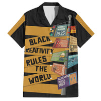 Black Creativity Rules The World Family Matching Off The Shoulder Long Sleeve Dress and Hawaiian Shirt African Creativity - Wonder Print Shop