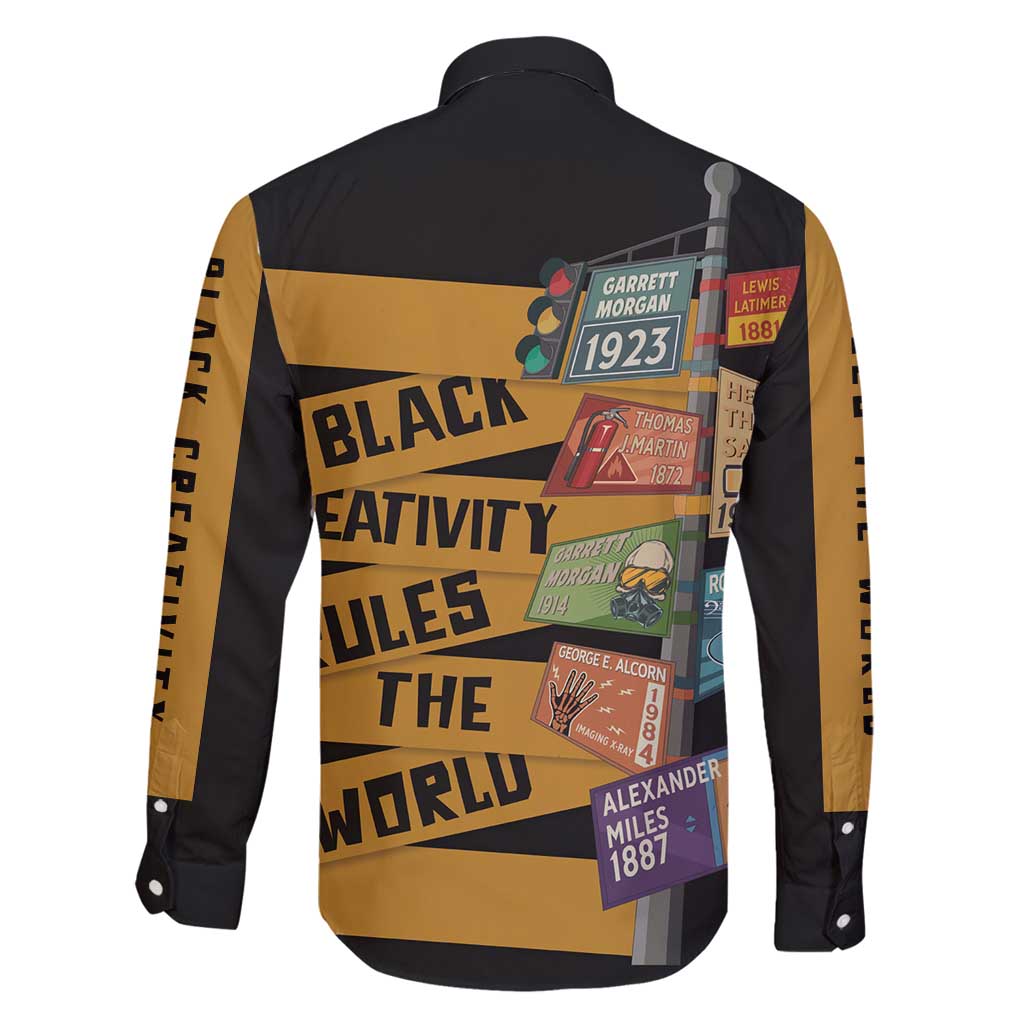 Black Creativity Rules The World Family Matching Tank Maxi Dress and Hawaiian Shirt African Creativity - Wonder Print Shop