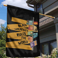 Black Creativity Rules The World Garden Flag African Creativity - Wonder Print Shop