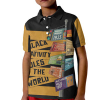 Black Creativity Rules The World Kid Polo Shirt African Creativity - Wonder Print Shop