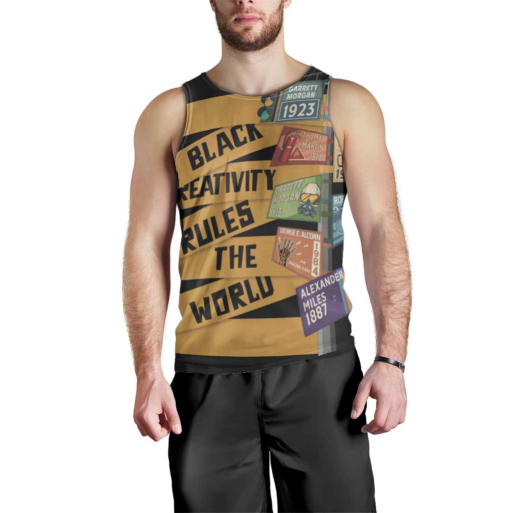 Black Creativity Rules The World Men Tank Top African Creativity - Wonder Print Shop