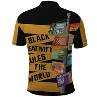 Black Creativity Rules The World Polo Shirt African Creativity - Wonder Print Shop