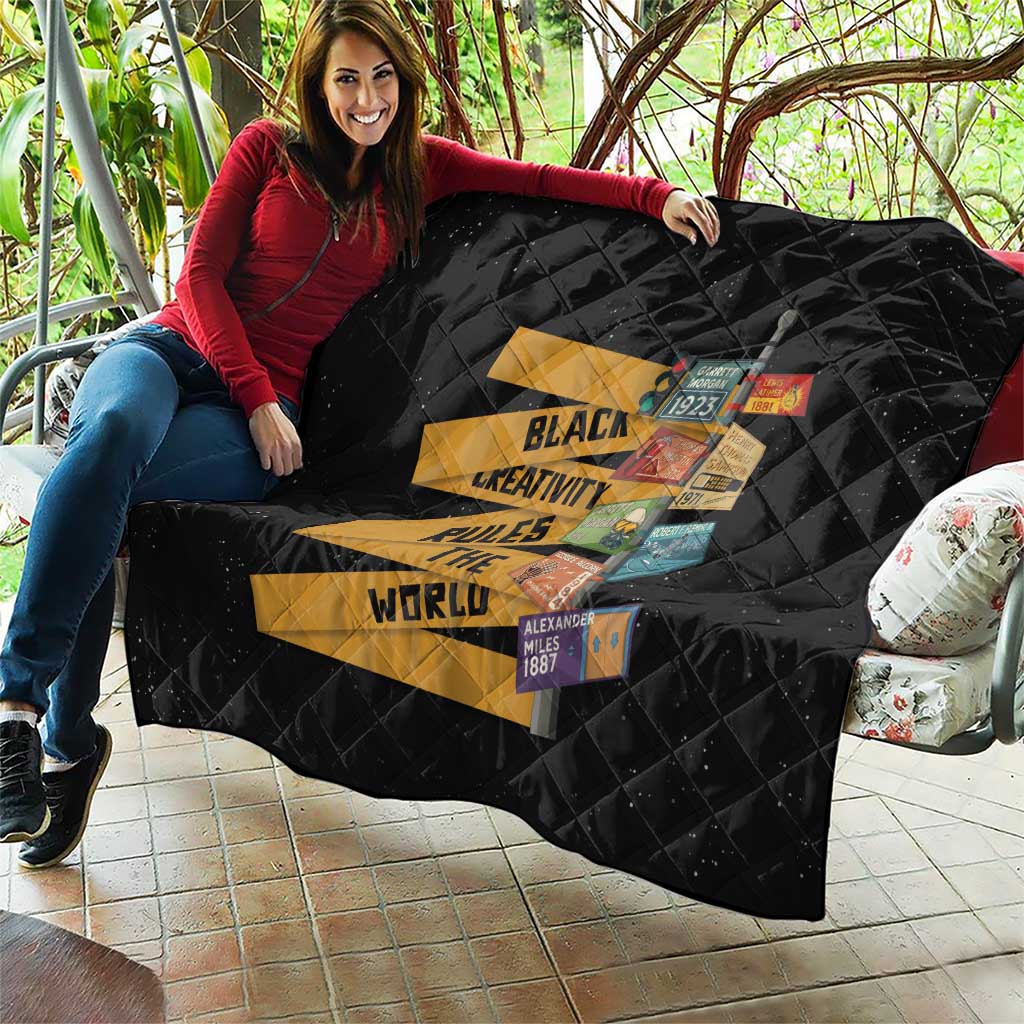Black Creativity Rules The World Quilt African Creativity - Wonder Print Shop