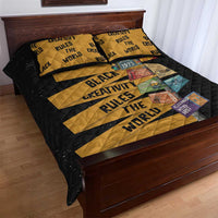 Black Creativity Rules The World Quilt Bed Set African Creativity - Wonder Print Shop