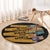 Black Creativity Rules The World Round Carpet African Creativity