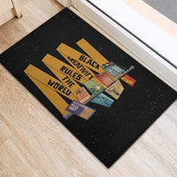 Black Creativity Rules The World Rubber Doormat African Creativity - Wonder Print Shop