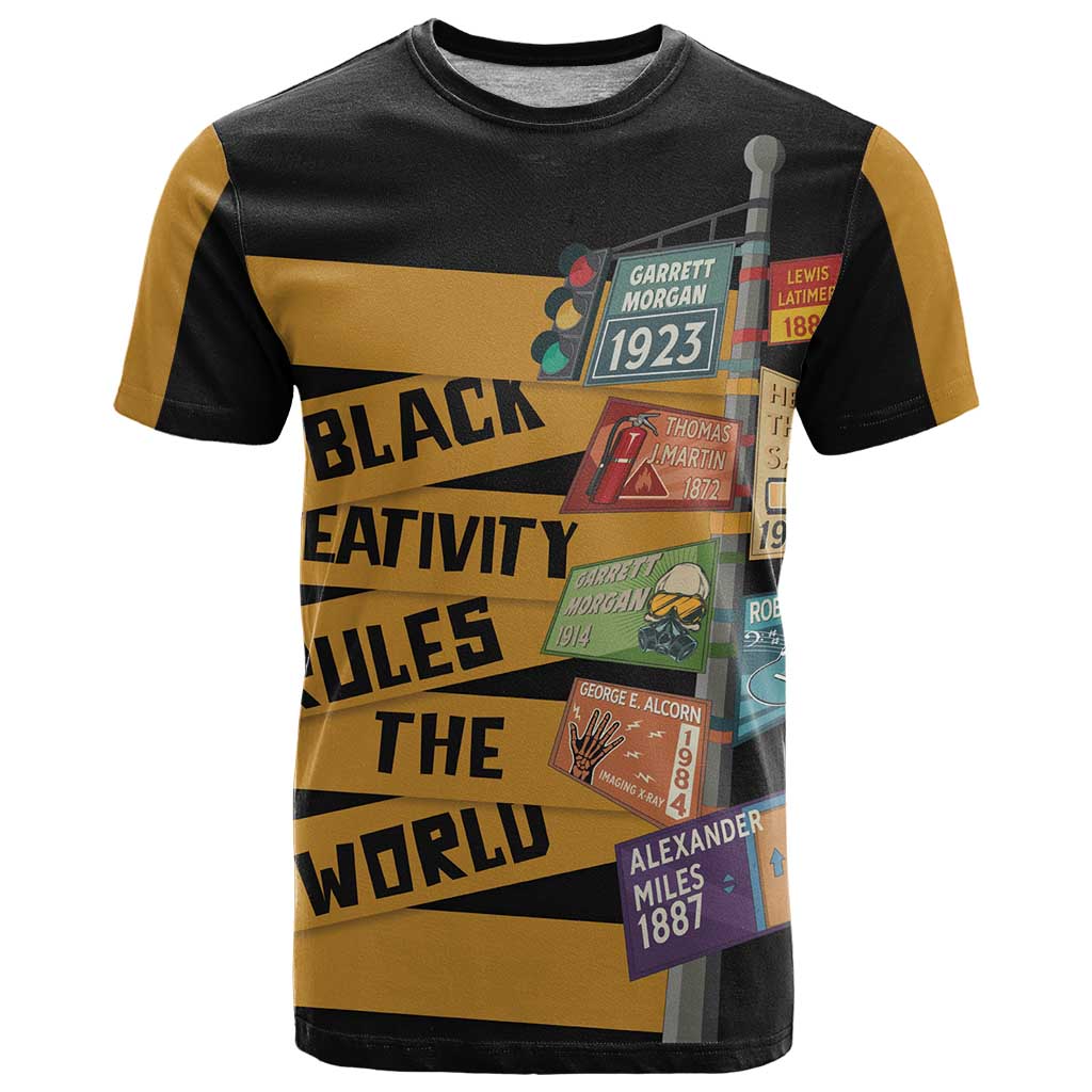 Black Creativity Rules The World T Shirt African Creativity - Wonder Print Shop