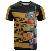 Black Creativity Rules The World T Shirt African Creativity - Wonder Print Shop
