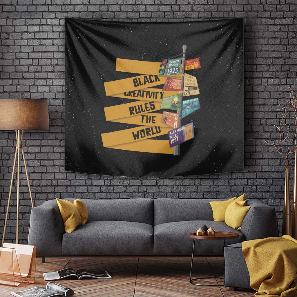 Black Creativity Rules The World Tapestry African Creativity - Wonder Print Shop
