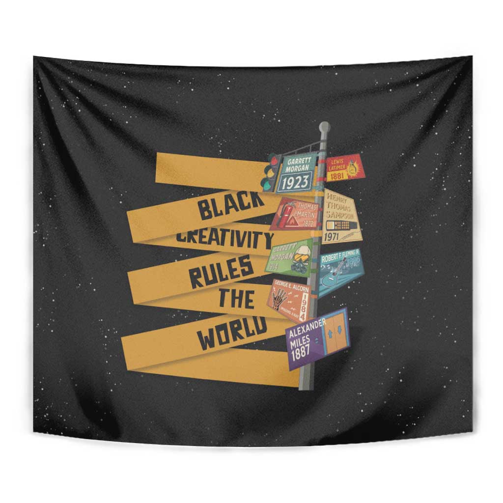 Black Creativity Rules The World Tapestry African Creativity - Wonder Print Shop