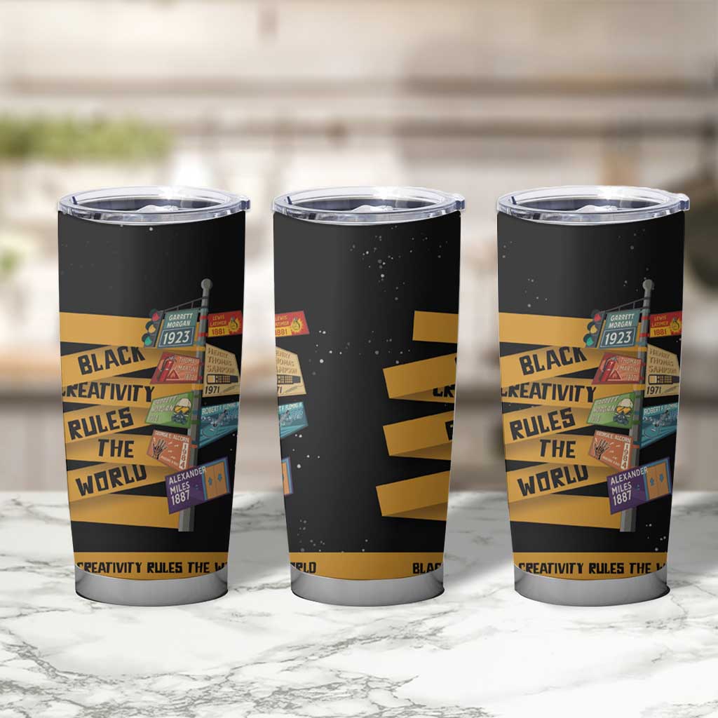 Black Creativity Rules The World Tumbler Cup African Creativity - Wonder Print Shop