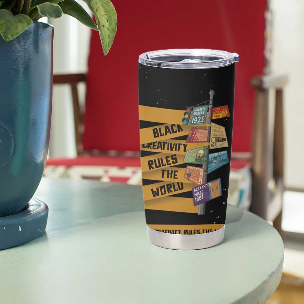 Black Creativity Rules The World Tumbler Cup African Creativity - Wonder Print Shop