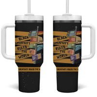 Black Creativity Rules The World Tumbler With Handle African Creativity - Wonder Print Shop