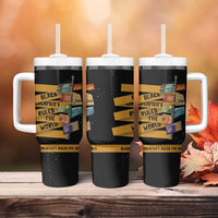 Black Creativity Rules The World Tumbler With Handle African Creativity - Wonder Print Shop