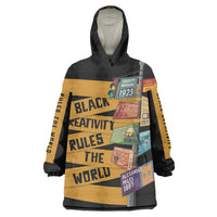 Black Creativity Rules The World Wearable Blanket Hoodie African Creativity - Wonder Print Shop