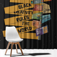 Black Creativity Rules The World Window Curtain African Creativity - Wonder Print Shop