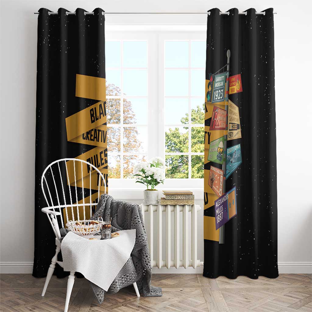 Black Creativity Rules The World Window Curtain African Creativity - Wonder Print Shop