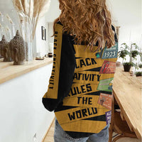 Black Creativity Rules The World Women Casual Shirt African Creativity - Wonder Print Shop