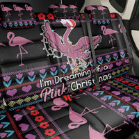Flamingo Im Dreaming Of A Pink Christmas Back Car Seat Cover - Wonder Print Shop