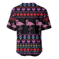 Flamingo Im Dreaming Of A Pink Christmas Baseball Jersey - Wonder Print Shop