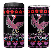 Flamingo Im Dreaming Of A Pink Christmas 4 in 1 Can Cooler Tumbler - Wonder Print Shop