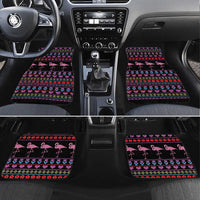 Flamingo Im Dreaming Of A Pink Christmas Car Mats - Wonder Print Shop