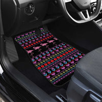 Flamingo Im Dreaming Of A Pink Christmas Car Mats - Wonder Print Shop