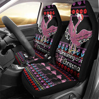 Flamingo Im Dreaming Of A Pink Christmas Car Seat Cover - Wonder Print Shop