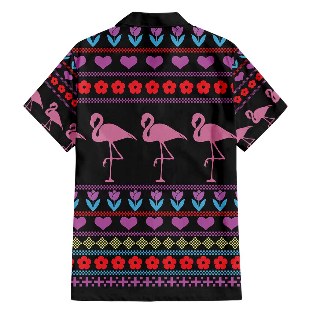 Flamingo Im Dreaming Of A Pink Christmas Hawaiian Shirt - Wonder Print Shop