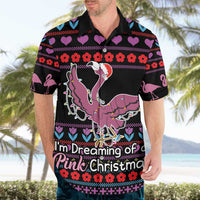 Flamingo Im Dreaming Of A Pink Christmas Hawaiian Shirt - Wonder Print Shop