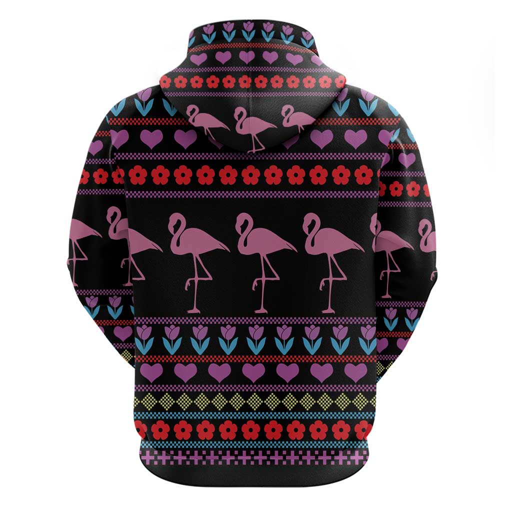 Flamingo Im Dreaming Of A Pink Christmas Hoodie - Wonder Print Shop