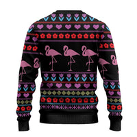 Flamingo Im Dreaming Of A Pink Christmas Ugly Christmas Sweater - Wonder Print Shop