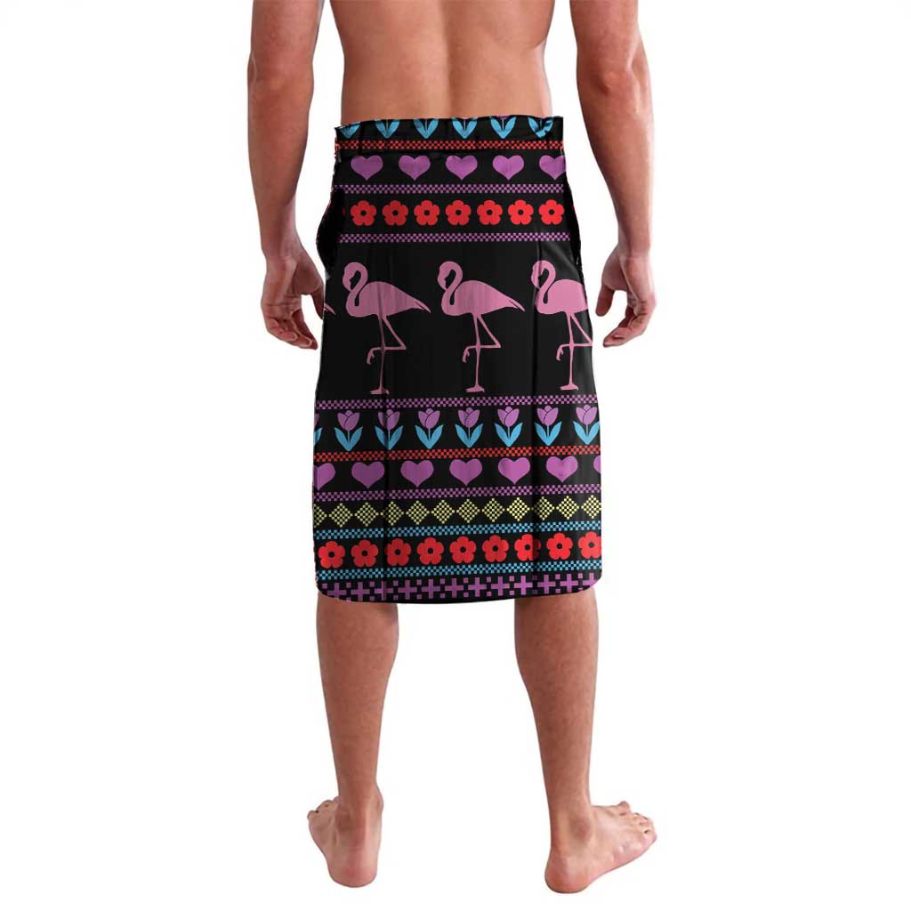 Flamingo Im Dreaming Of A Pink Christmas Lavalava - Wonder Print Shop