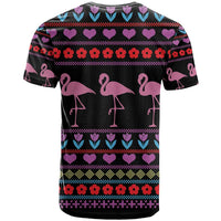Flamingo Im Dreaming Of A Pink Christmas T Shirt - Wonder Print Shop