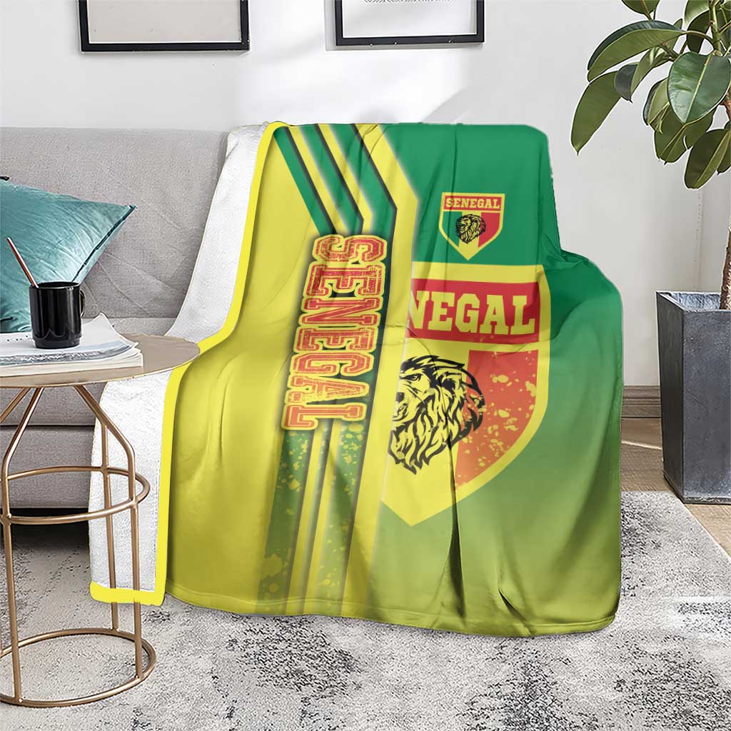 Senegal Football Blanket Lions of Teranga Soccer - Road To Champion